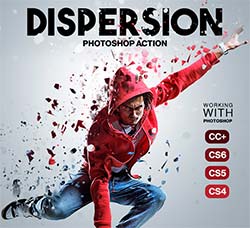 极品PS动作－墨点抽离(2017版/含教程)：Dispersion Photoshop Action